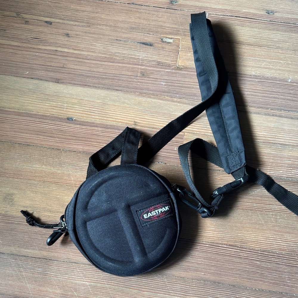 Telfar Pill Eastpak Circular Black Shoulder Bag